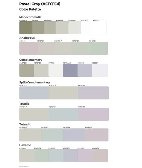 Pastel And Grey Color Scheme at Andrea Johns blog