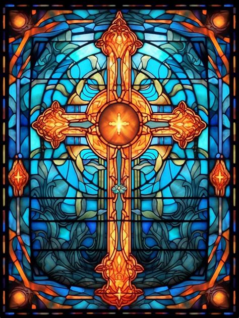 Stained Glass Cross