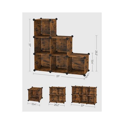 Buy SONGMICS 6 Cube Storage Organizer, DIY Closet Shelf, Plastic ...