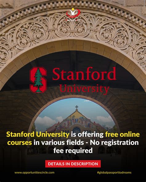 Stanford University... - Opportunities Circle International | Facebook