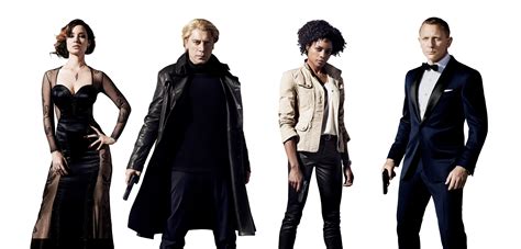 "Skyfall" promo still, 2012. L to R: Bérénice Marlohe, Javier Bardem ...