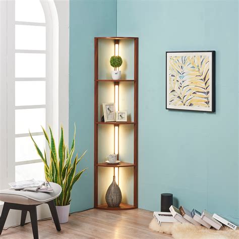 Buy FENLO Fancy Edge - Dimmable Floor Lamp with Shelves, Luxury Corner ...