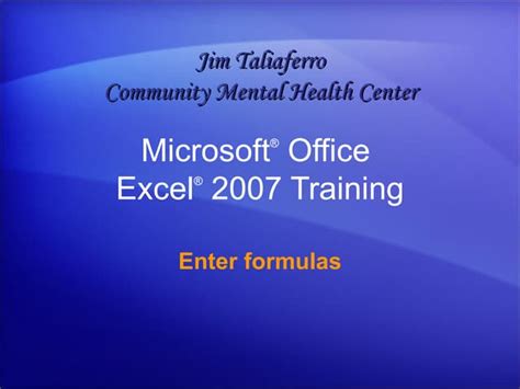 Image result for Microsoft Excel 2007 Basic Formulas