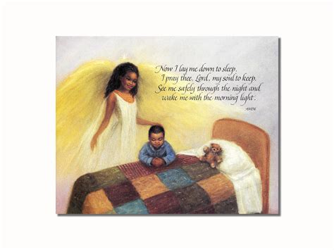 Buy African American Black Guardian Angel Boy Praying Lord's Prayer ...