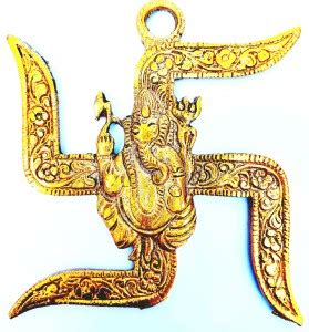 A1 Laxmi Ganesh swastik with ganesh for home entrance Premium Gold ...