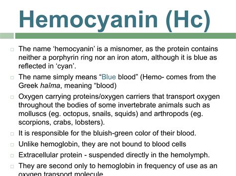 Hemocyanin and Hemerythrin | PPTX