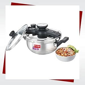 Buy Prestige Clip On Stainless Steel Outer Lid Kadai Pressure Cooker ...