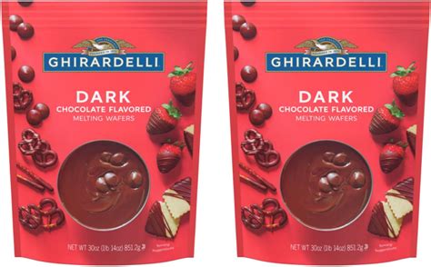 Amazon.com : GHIRARDELLI Dark Chocolate Flavored Melting Wafers - 30 oz ...