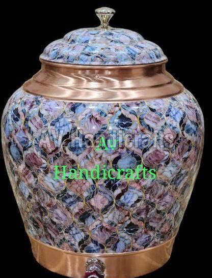 10 Ltr Meena Print Copper Kulfi Matka Manufacturer, Supplier from Moradabad