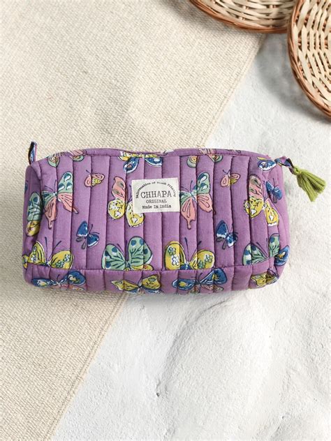 PURPLE BUTTERFLY POUCH– CHHAPA