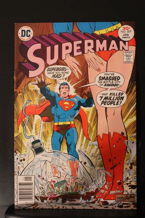Superman #307 (1977) High-Grade NM- crashed bottle city of Kandor by ...