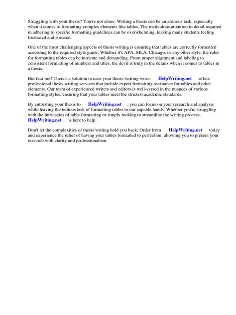 Image result for How to Format Table for Dissertation Chapter 4