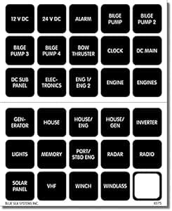 Blue Sea Systems Label Kit, 30 Labels, Square, V2 : Amazon.in: Office ...