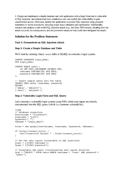 1 - LAB MANUAL - Create a table EMPLOYEE with following schema: (Emp_no ...