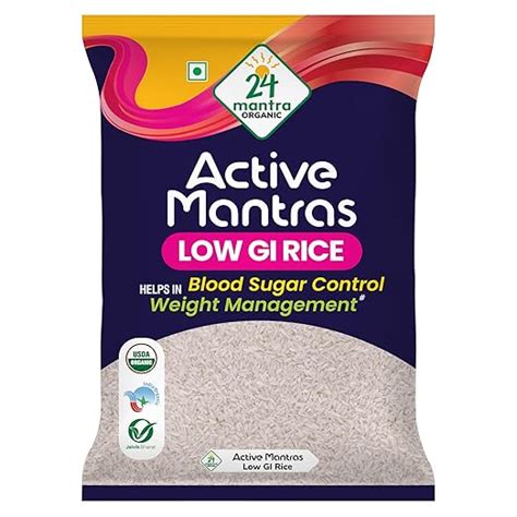 24 Mantra Organic Low G.I Rice - 5Kg | Diet & Diabetic Friendly ...