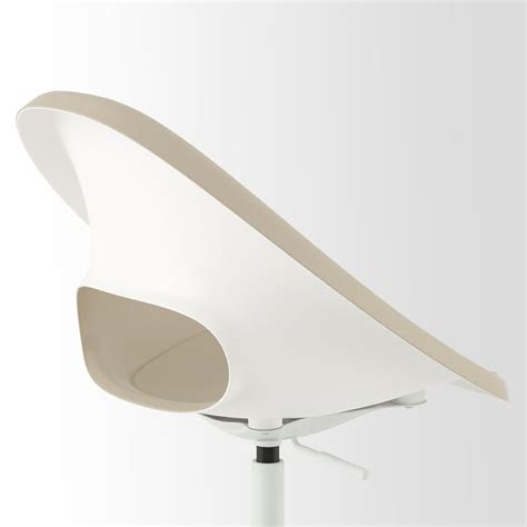 ELDBERGET / MALSKÄR swivel chair, beige/white - IKEA