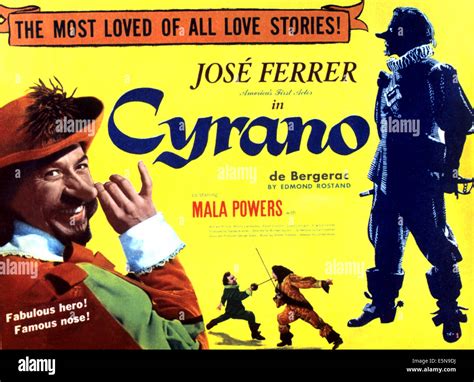 CYRANO DE BERGERAC, Jose Ferrer, 1950 Stock Photo - Alamy