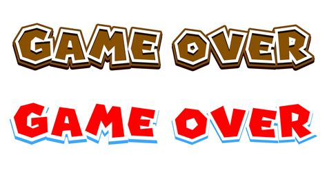 Image result for Game Over PNG