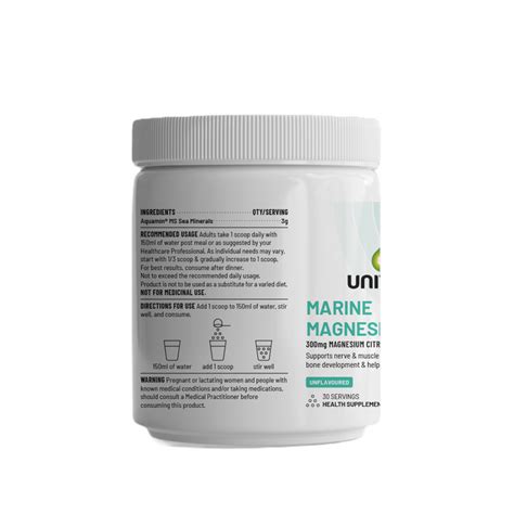 Unived Marine Magnesium – Natural Magnesium for Muscle, Nerve & Bone Health