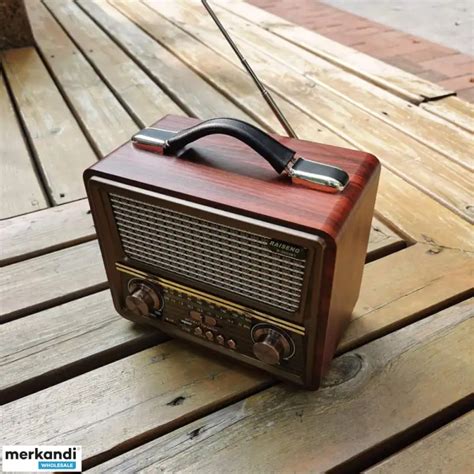 CYC Wooden Retro Radio, AM SW FM Radio, Wireless Bluetooth Speaker ...
