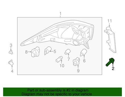 2019-2020 Nissan Pathfinder Tail Lamp Assembly Screw 63849-9PM0A | Hart Nissan of NoVa