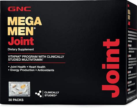 Amazon.com: GNC Mega Men Joint Vitapak Program | Supports Joint Health ...
