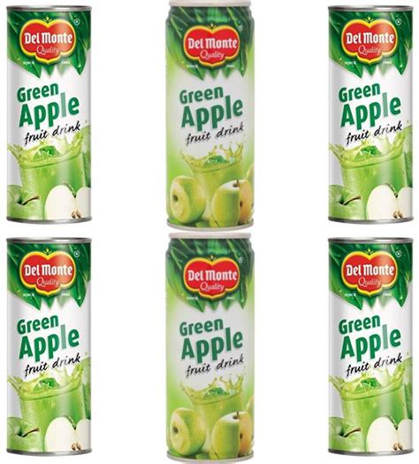 Del Monte Green Apple Fruit Drink 240ml ( 6 PACK ) Combo Price in India ...