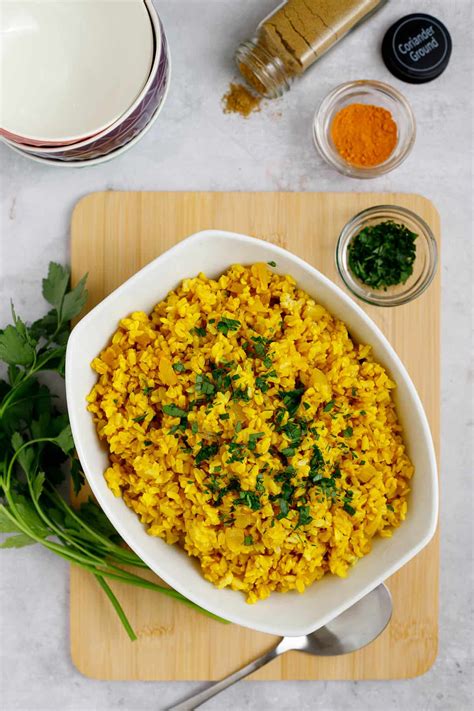 Yellow Mediterranean Rice With Brown Basmati (Shawarma Rice)
