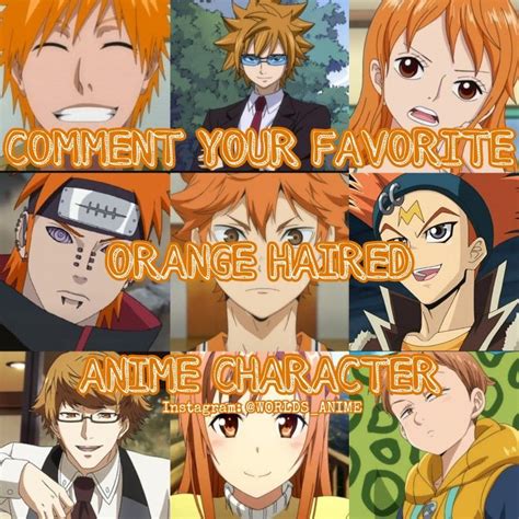 Orange Hair Characters Favorite Orange Haired Anime Character ...