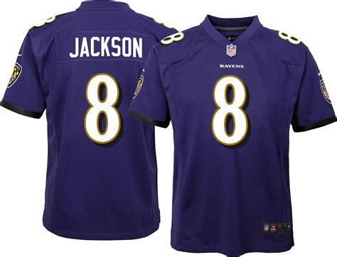 Lamar Jackson #8 Nike Youth Baltimore Ravens Home Game Jersey | DICK'S ...