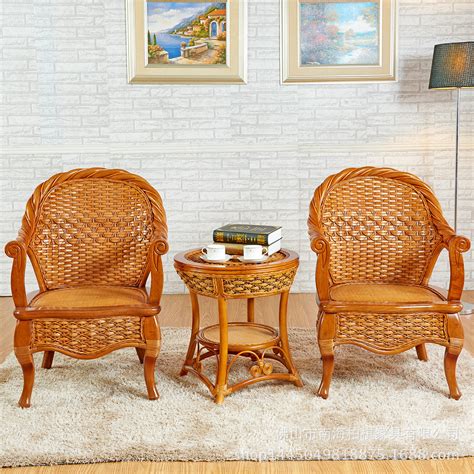 实木编织靠背椅北欧休闲椅阳台家用庭院藤编椅日式实木单人沙发椅-阿里巴巴