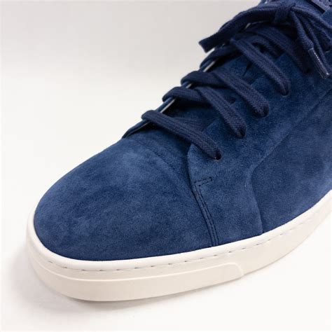 Giorgio Armani NEW Dark Blue Suede Sneakers