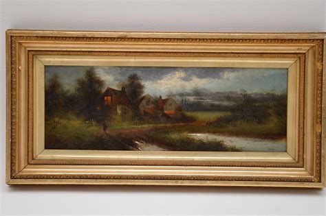 Pair of Antique Landscape Oil Paintings by J. C Jonas at 1stDibs