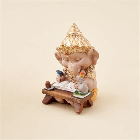Buy Corsica Polyresin Writing Ganesha Figurine from Corsica by Home ...