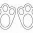 Image result for Easter Bunny Foot Template
