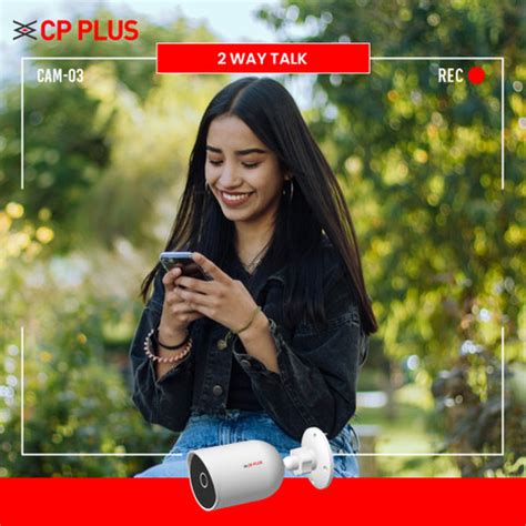 CP PLUS CP-V31Q 3MP Smart Outdoor Bullet Camera with 2 Way Talk ...