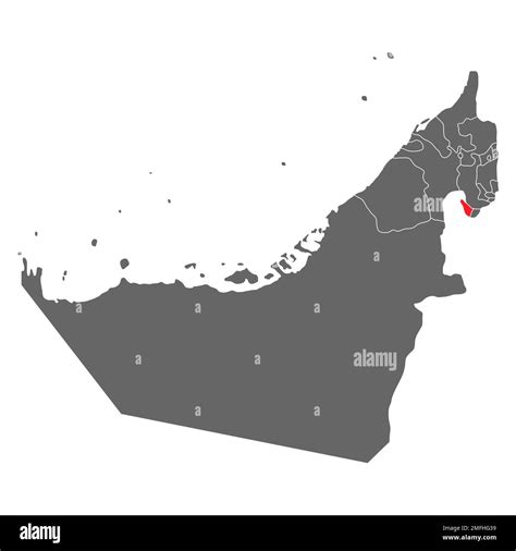 United arab emirates map Oman and Ajman, geography blank concept, background vector illustration ...