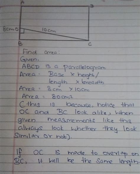 in the adjoining figure, find the area of parallelogram.Plz give a ...