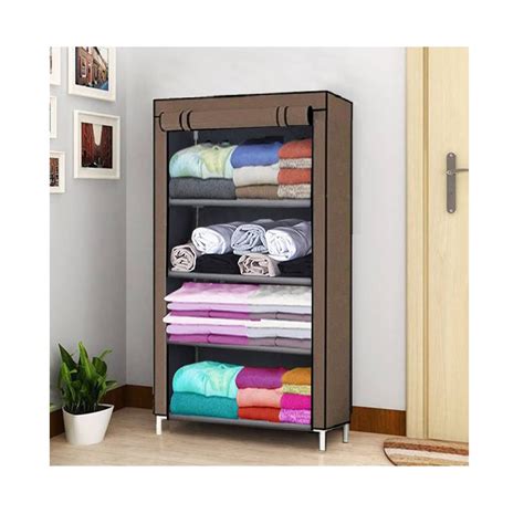 Small Size 110CM Portable Closet Wardrobe, Closet Storage Organizer ...