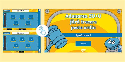 Adunarea ZU+U fără trecere peste ordin (0-100) – Joc