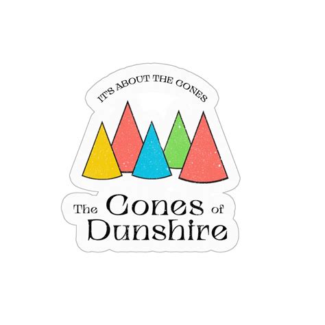 Cones of Dunshire Parks & Rec Kiss Cut Stickers 3 X 3 - Etsy