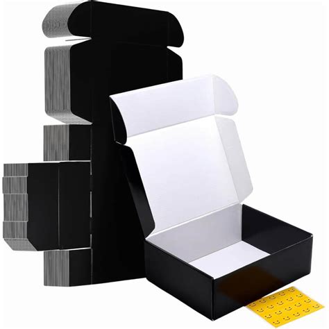 Pizza Box (Black + White) - 5 x 5 x 1 Inch | Packaging Boxes