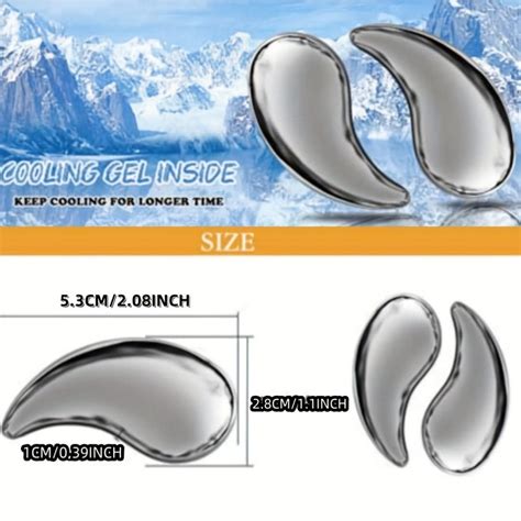 Reusable Stainless Steel Eye Masks – Cooling Gua Sha Tool for Facial M ...