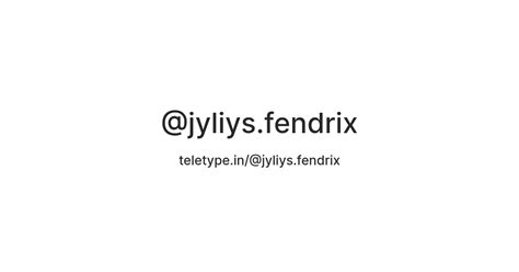 @jyliys.fendrix — Teletype