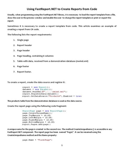 Image result for FastReport Example