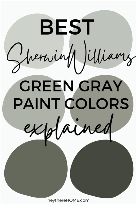 6 Of The Best Gray Green Paint Colors For Your Home