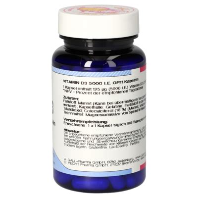 Vitamin D3 5000 I.U. GPH Capsules [4408560]-Gall-Pharma GmbH-Online-Shop