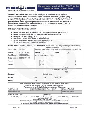 Fillable Online Navigating the Minefield of the CAD-7 and the New WSIB ...