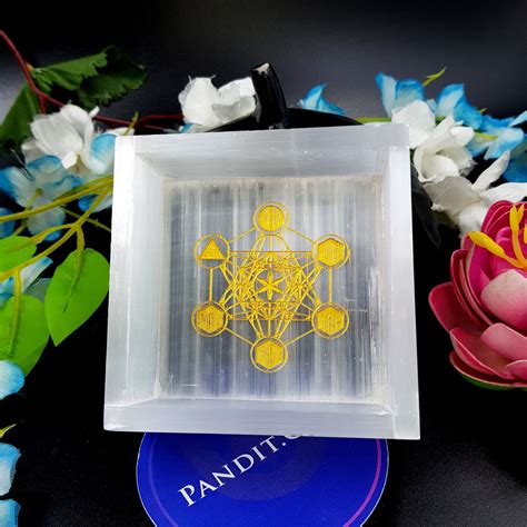 Buy Selenite Charging Bowls, Yantras & Symbols - Pandit.com