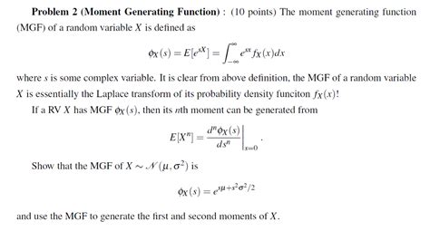 Moment Generating Function Problem 的图像结果